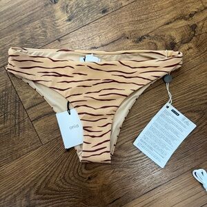 Set of 3 NWT Onia Tan and Brown Animal Print Bikini
